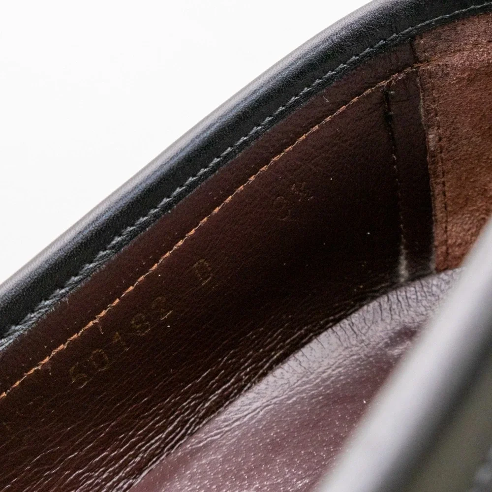 SALVATORE FERRAGAMO Men's‎ Size 8.5 D Black Leather Horsebit Loafers Italy